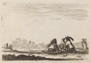 Lords and Ladies Conversing, 1642 by Stefano della Bella