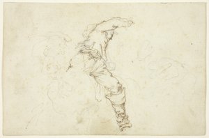 Man on Horseback, Raising Right Arm