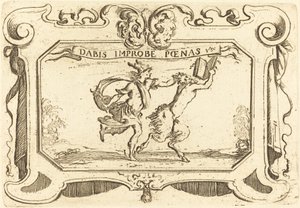 Mercury Chasing a Satyr Holding a Book by Stefano della Bella