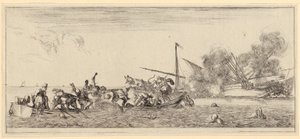 Military Procession, Sheet 2 of the Series "Peace and War" [Et pace, et bello] by Stefano della Bella