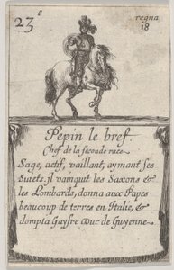 Pepin the Short, from Game of the Kings of France, 1644 by Stefano della Bella