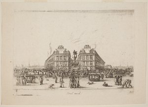 Place Dauphine by Stefano della Bella