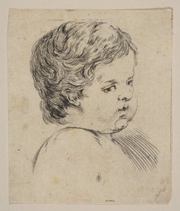 Head of a Child, from The Book for Learning to Draw by Stefano della Bella