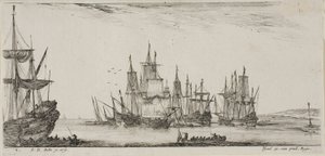 Plate Two from Various Embarkments by Stefano della Bella