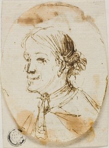 Portrait Bust of Man Wearing Cravat by Stefano della Bella