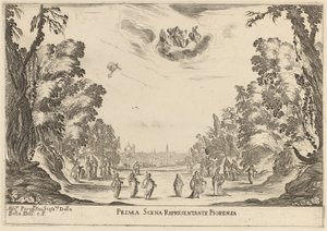 First Scene Representing Florence by Stefano della Bella