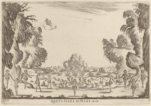Quarta Scena di Mare, 1637 by Stefano della Bella