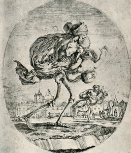 Reproduction of Etching from Set of Five Deaths, by Stefano della Bella, 1906