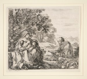 Rest on the Flight into Egypt by Stefano della Bella