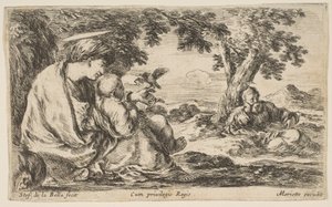 Rest on the Flight into Egypt by Stefano della Bella