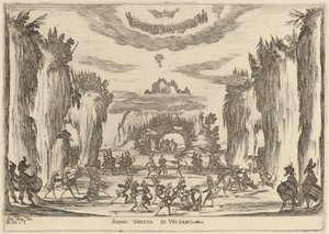 Scene in the Grotto of Vulcan by Stefano della Bella