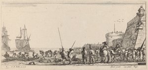 Soldiers Overseeing Embarkation, 1644