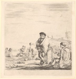 Standing Sailor beside a Seated Levantine by Stefano della Bella