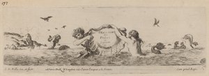 Title Page for Ornamenti di fregi e fogliani by Stefano della Bella