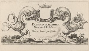 Title Page for Paysages maritimes, 1644
