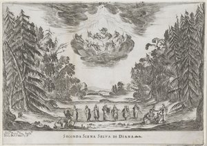 Second Scene: The Forest of Diana by Stefano della Bella