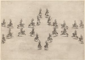 Twenty-Four Cavaliers in an Oval, 1652 by Stefano della Bella