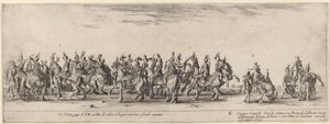 Twenty Pages and Five Turkish Horses by Stefano della Bella