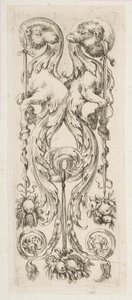 Two Facing Camel Heads with Bodies Terminating in Ornament