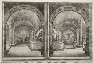 Views of the Villa of Pratolino: Two Views of the Grotto