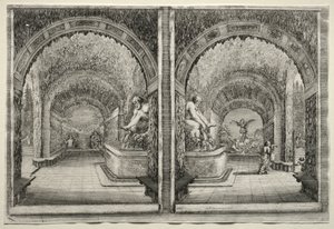 Views of the Villa of Pratolino: Two Views of the Grotto