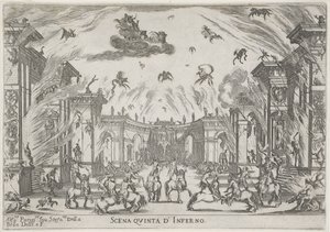 Fifth Scene: Hell by Stefano della Bella