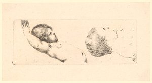 Two Child Studies by Stefano della Bella