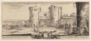 Two Gossiping Women, Sheet 4 from the Series "Various Figures and Countries" by Stefano della Bella