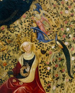 Saint Catherine of Alexandria Surrounded by Angels and a Peacock (detail) by Stefano di Giovanni da Verona