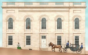 Armagh Robinson Library, Armagh, N. Ireland: exterior in 1852, 2001 by Stephen Conlin