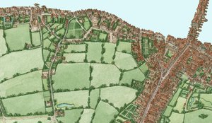 Bankside and Southwark, London, circa 1600-25, 2021 by Stephen Conlin