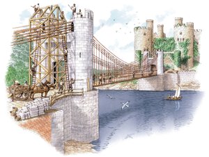 The Construction of Conwy Bridge, County Borough of Conwy