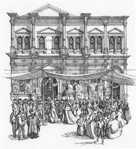 The Scuola di San Rocco in 1735