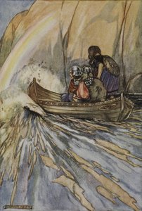 Bear us swiftly, Boat of Mananan, to the Garden of Hesperides, illustration from 