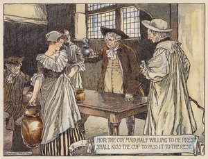 Illustration for The Deserted Village by Oliver Goldsmith by Stephen Reid