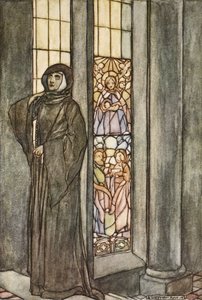 She heard her own name called again and again, illustration from 