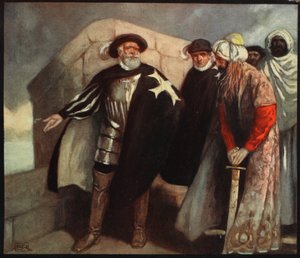 The White Cross Knights in the Fort of Saint Angelo, illustration from 
