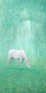 Ethereal White Horse by Steve Mitchell