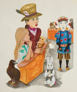 Courtroom Scene in Wonderland