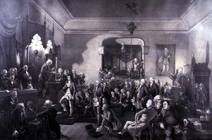 The Inauguration of Robert Burns as Poet Laureate at the Lodge, Canongate, Edinburgh