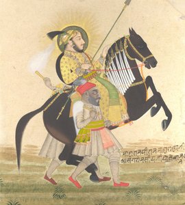 Maharana Sangram Singh Riding a Prize Stallion