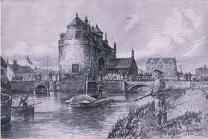 A safe haven in Bruge, from The Illustrated History of the World War 1914-1915 by Willy Stoewer 
