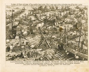 The Battle of Lepanto on 7 October 1571, ca. 1578