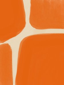Abstract Orange Forms by Studio Palette