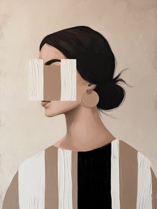 Chic Abstract Portrait by Studio Palette