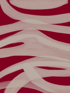 Crimson Flowing Ribbons by Studio Palette