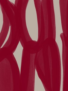 Red Abstract Lines by Studio Palette