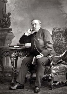 Edmund Yates, journalist and novelist, portrait photograph by Studio Walery