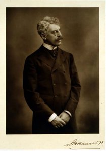 Sir Squire Bancroft, actor and theatrical manager, portrait photograph