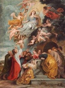 The Assumption of the Virgin by Studio of Sir Peter Paul Rubens